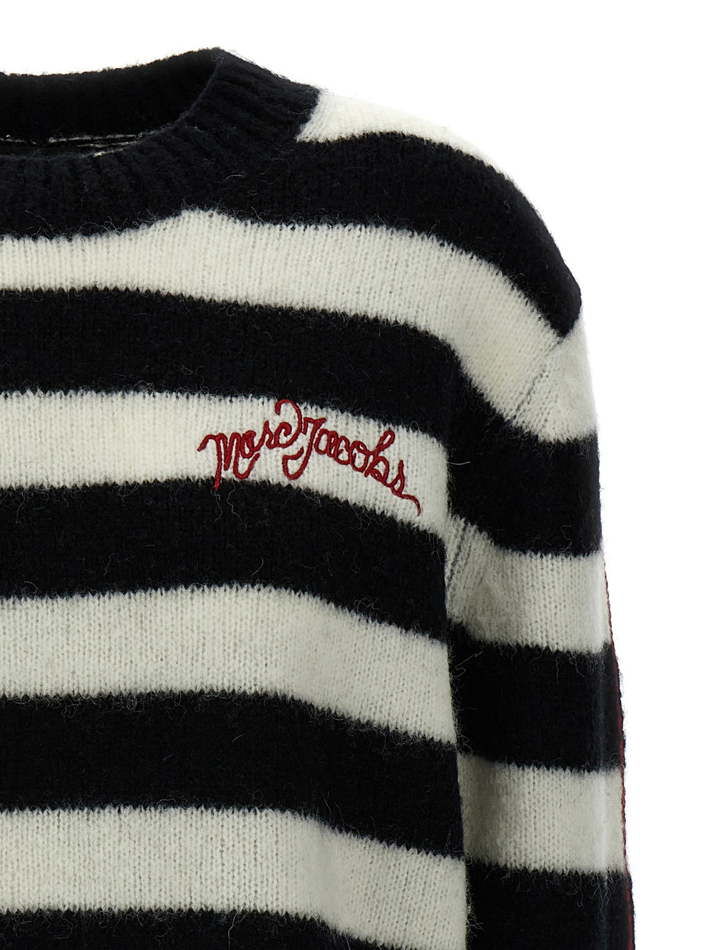 Zweifarbige Wollstrickjacke