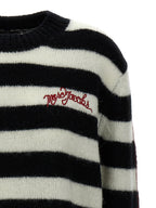 Zweifarbige Wollstrickjacke