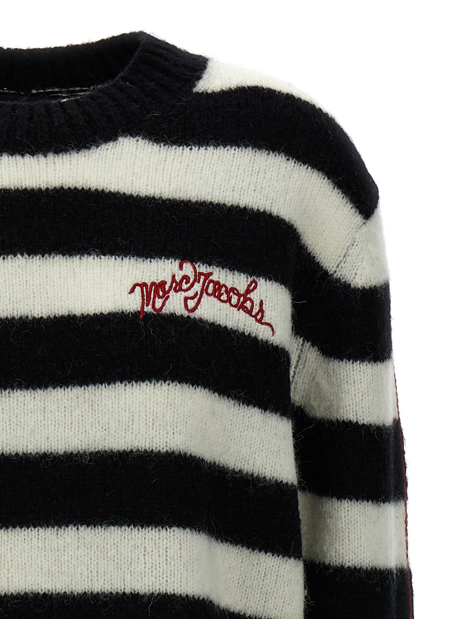 Zweifarbige Wollstrickjacke