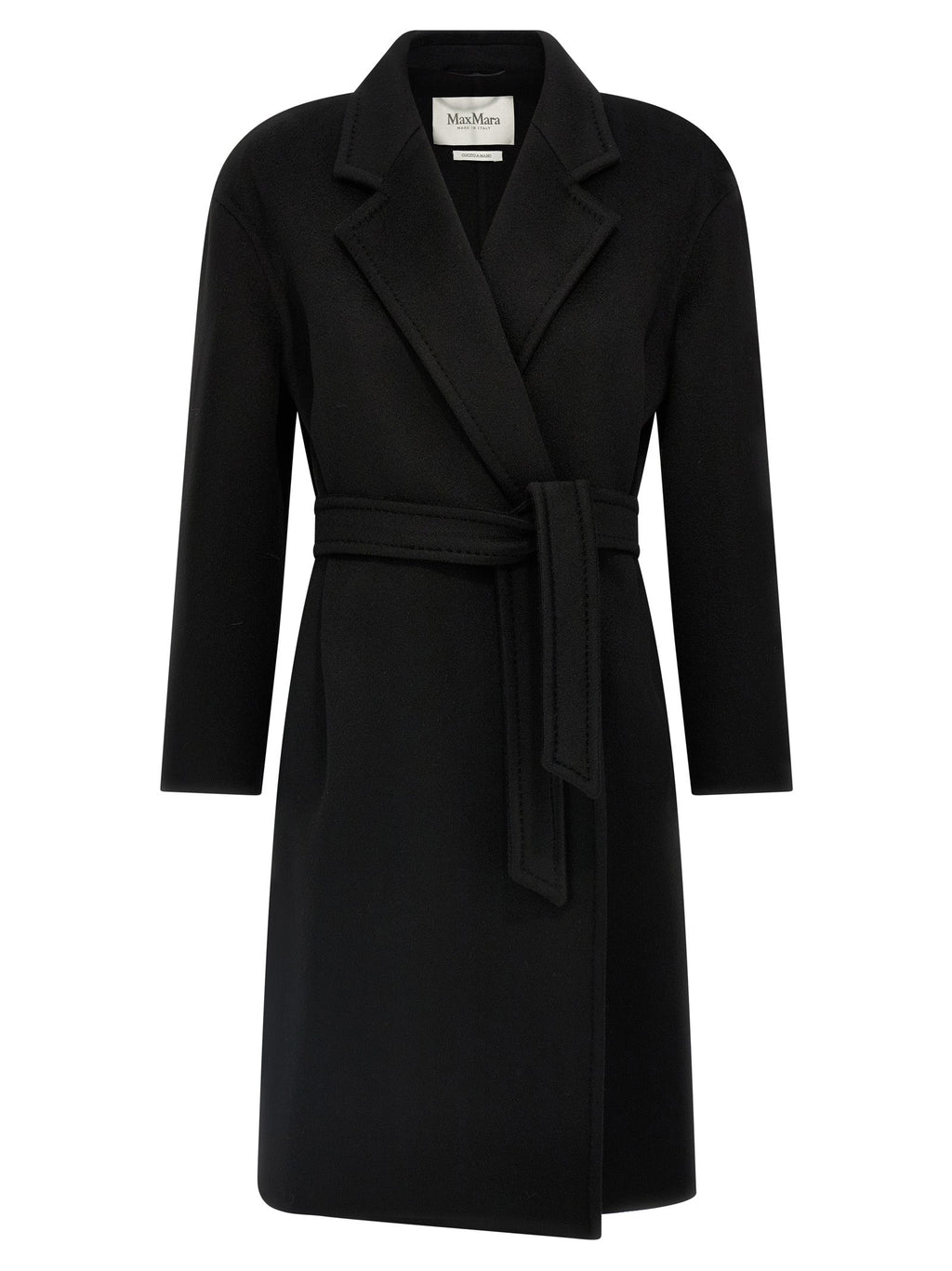 Schwarzer Kaschmir-Mantel Max Mara