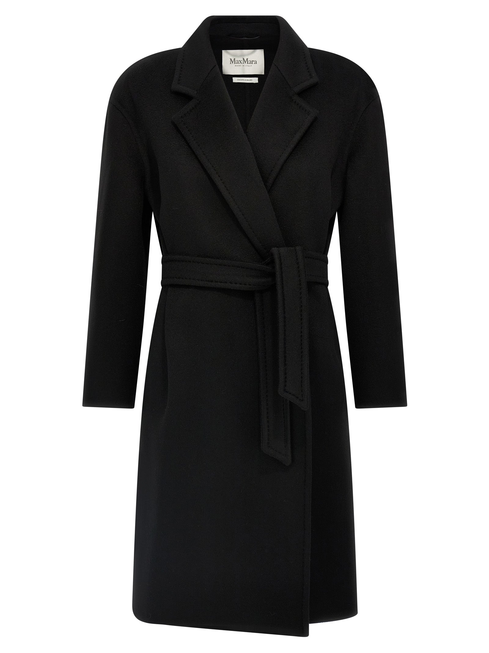 Schwarzer Kaschmir-Mantel Max Mara
