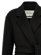 Schwarzer Kaschmir-Mantel Max Mara