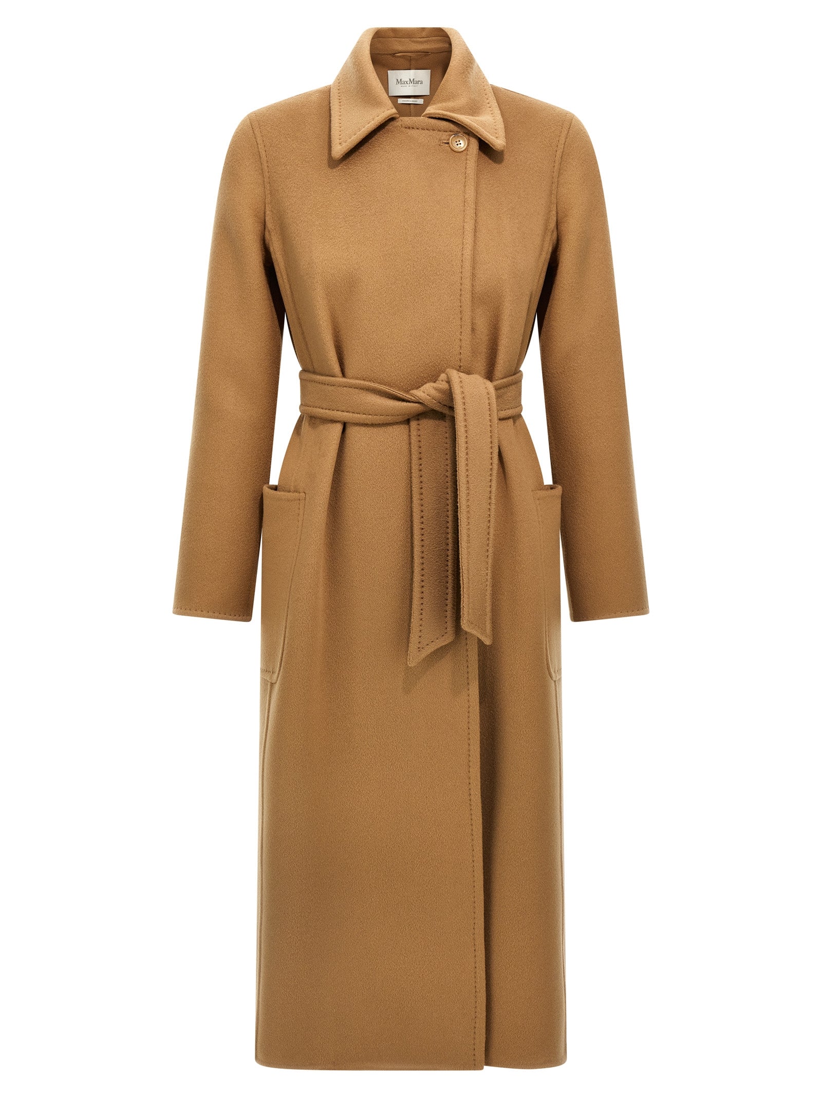 Brauner Kaschmir-Mantel Max Mara