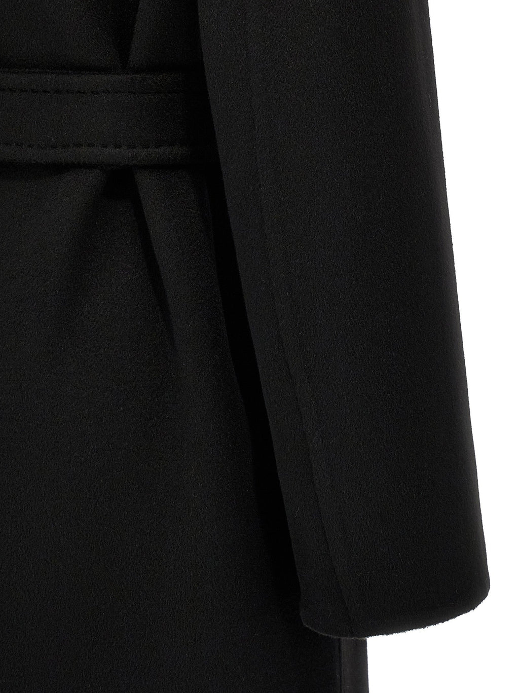Schwarzer Kaschmir-Mantel Max Mara