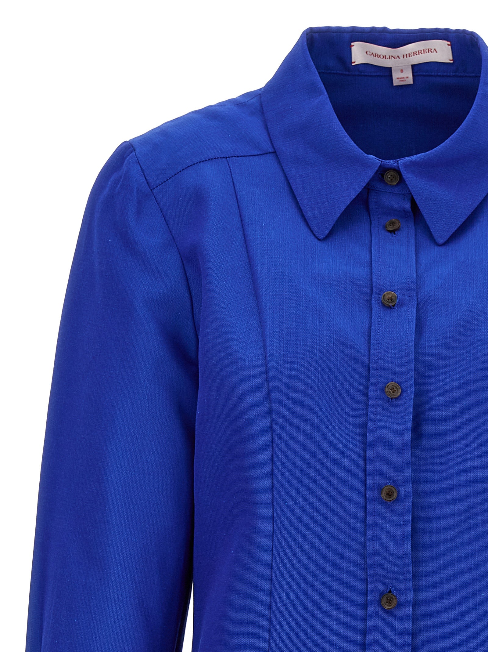 Blaue Baumwollbluse
