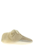 Beige Leder Low-Top Sneaker
