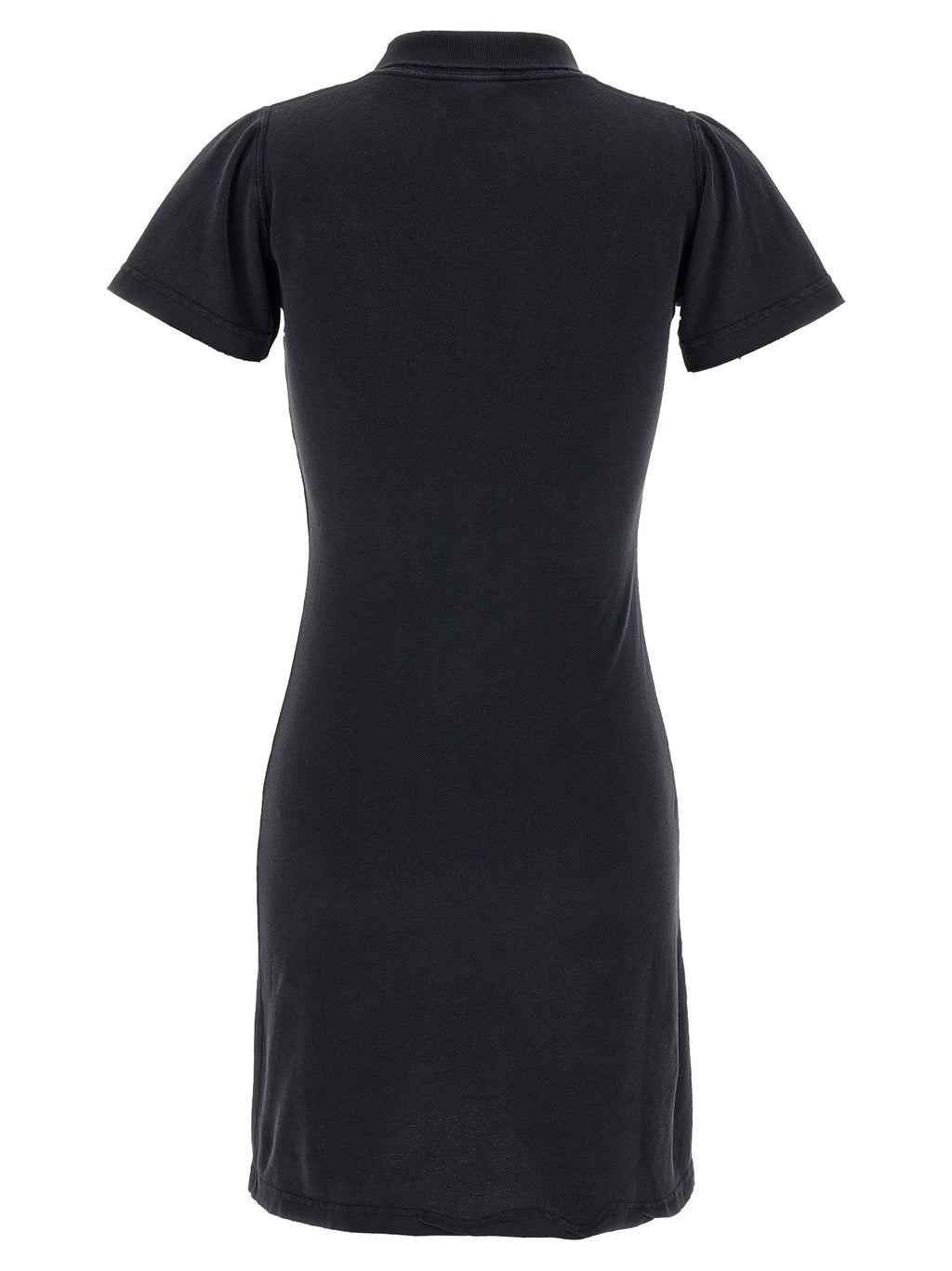 Schwarzes kurzes Baumwollkleid