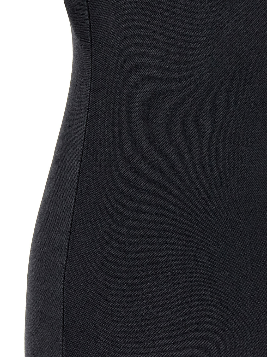 Schwarzes kurzes Baumwollkleid