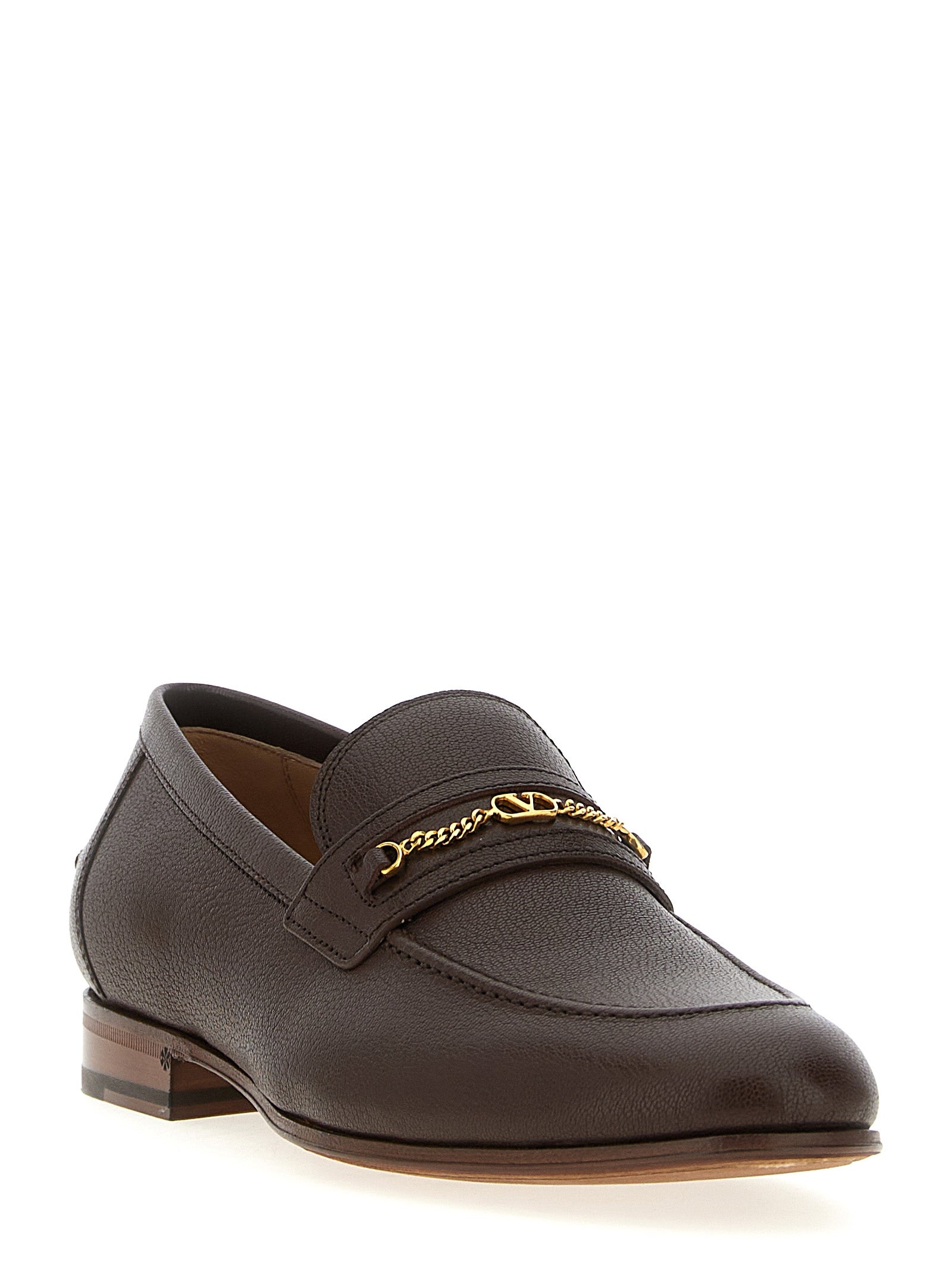 Braune Loafer aus Ziegenleder