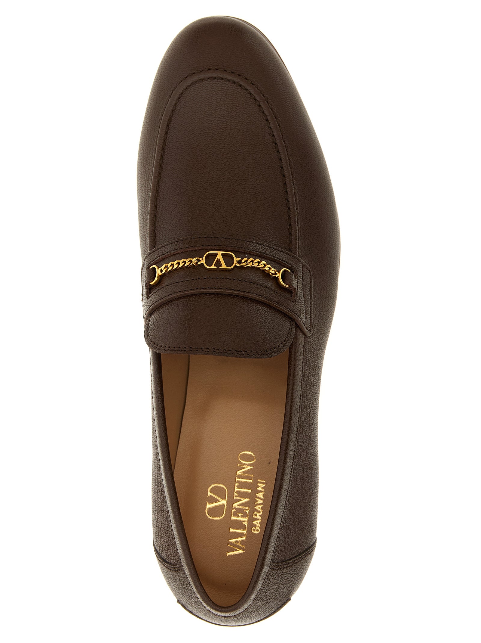 Braune Loafer aus Ziegenleder
