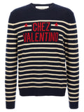 Blauer Cardigan aus Schurwolle