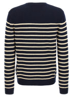 Blauer Cardigan aus Schurwolle