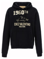 Schwarzer Baumwoll-Sweatshirt