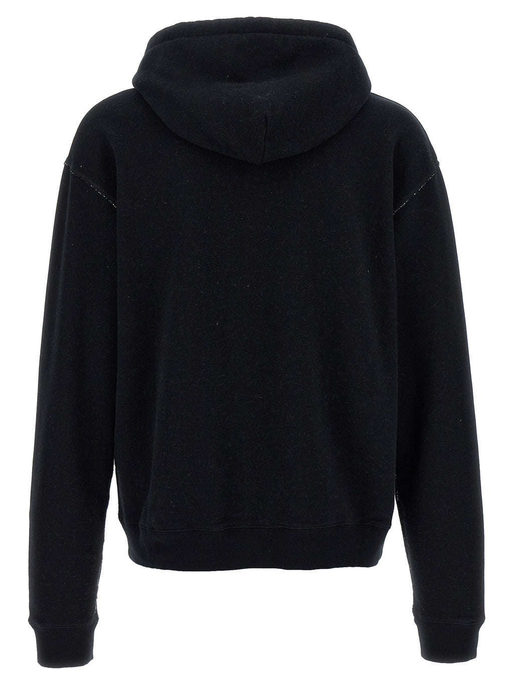 Schwarzer Baumwoll-Sweatshirt