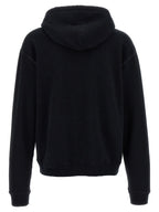 Schwarzer Baumwoll-Sweatshirt
