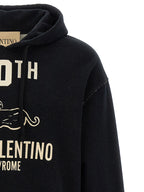 Schwarzer Baumwoll-Sweatshirt