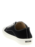 Zweifarbige Baumwoll-Sneaker