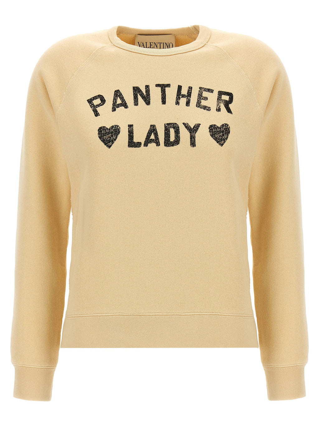 Beige Baumwoll-Sweatshirt