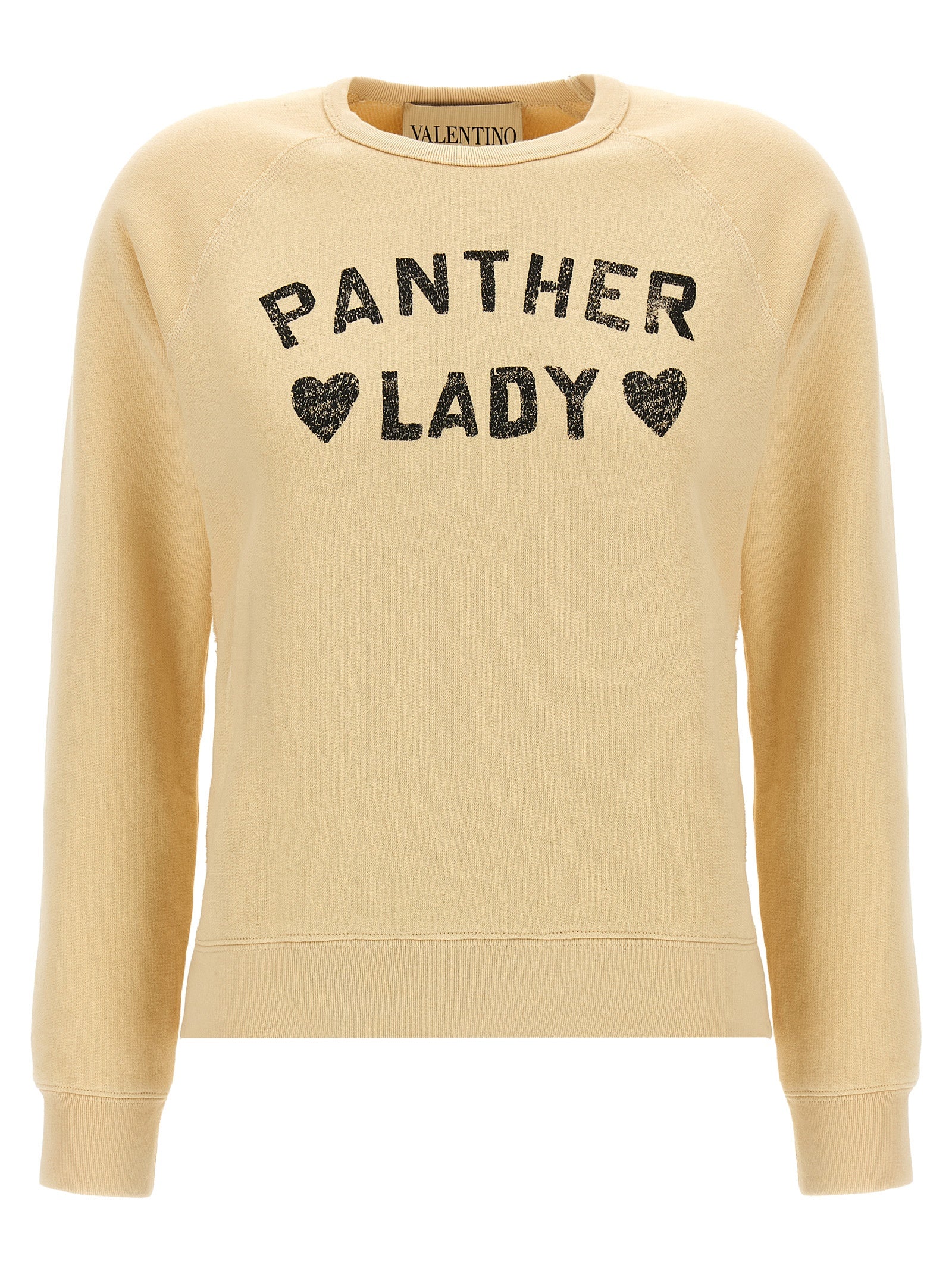 Beige Baumwoll-Sweatshirt