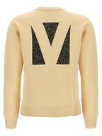 Beige Baumwoll-Sweatshirt