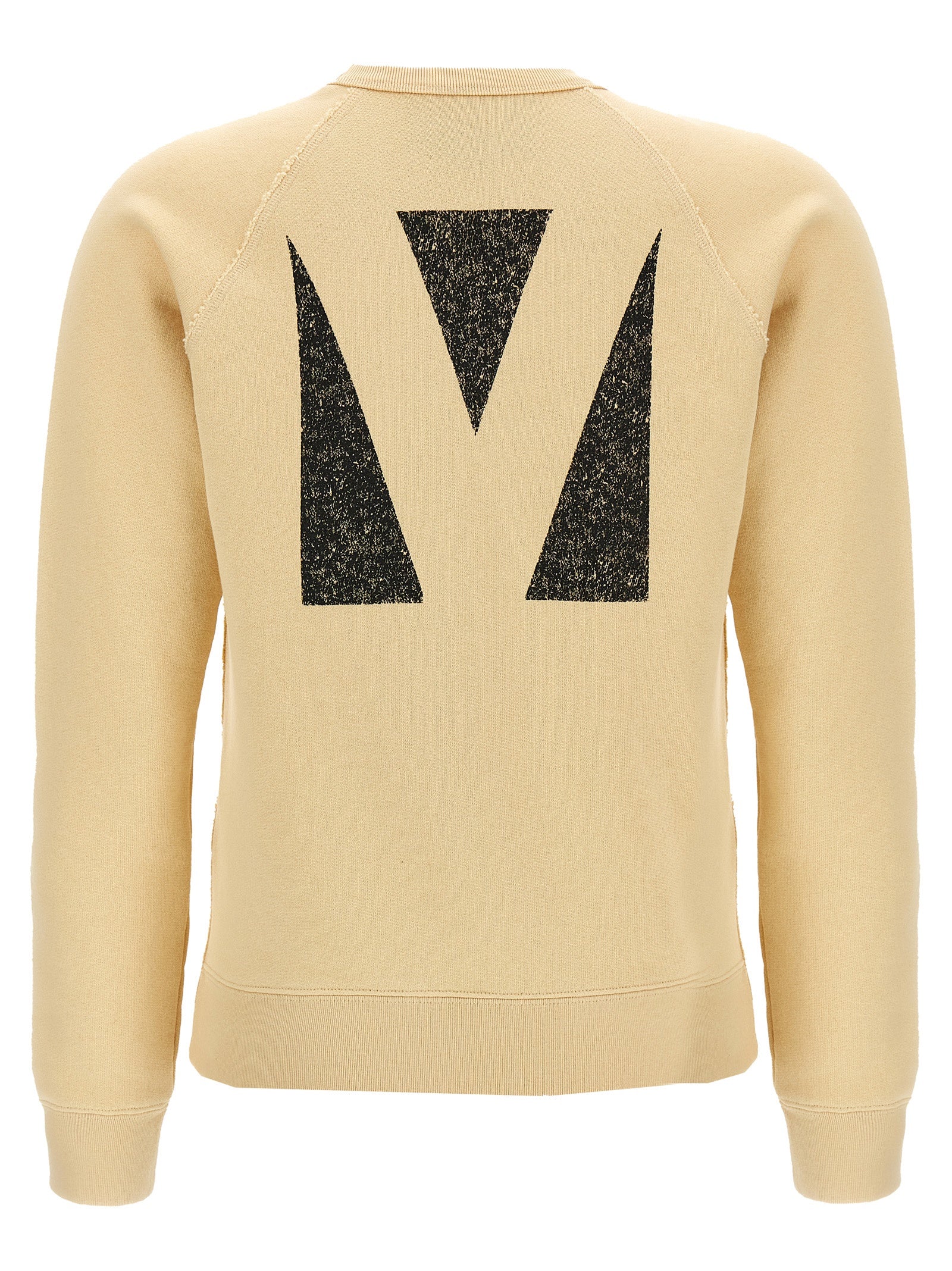 Beige Baumwoll-Sweatshirt