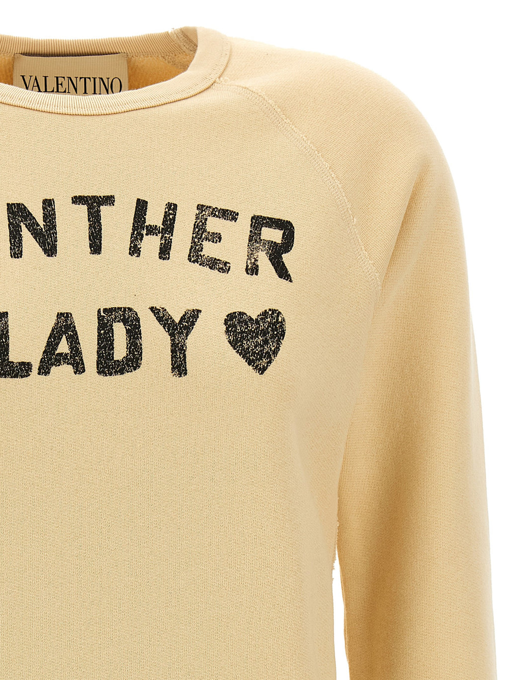 Beige Baumwoll-Sweatshirt