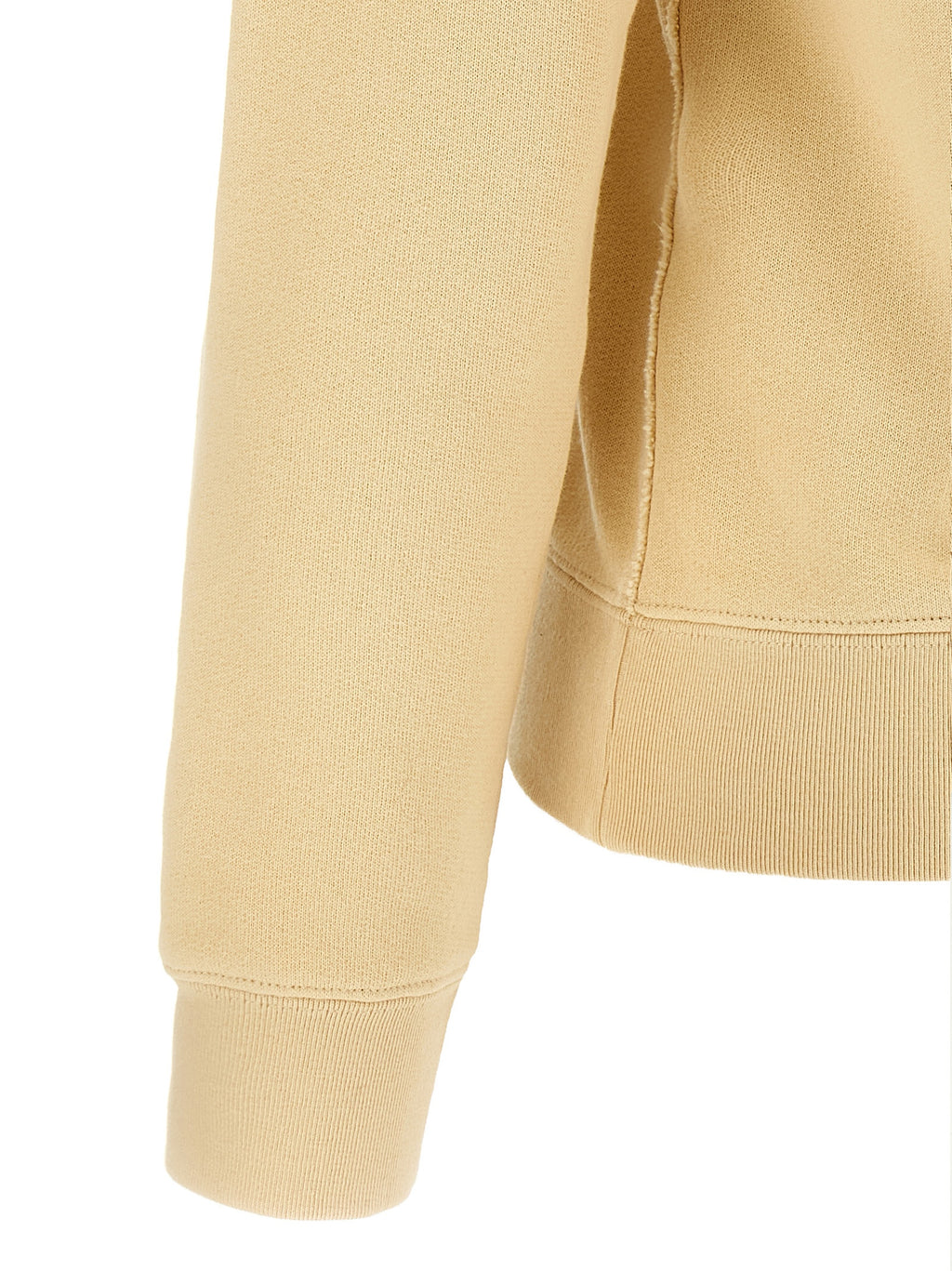 Beige Baumwoll-Sweatshirt
