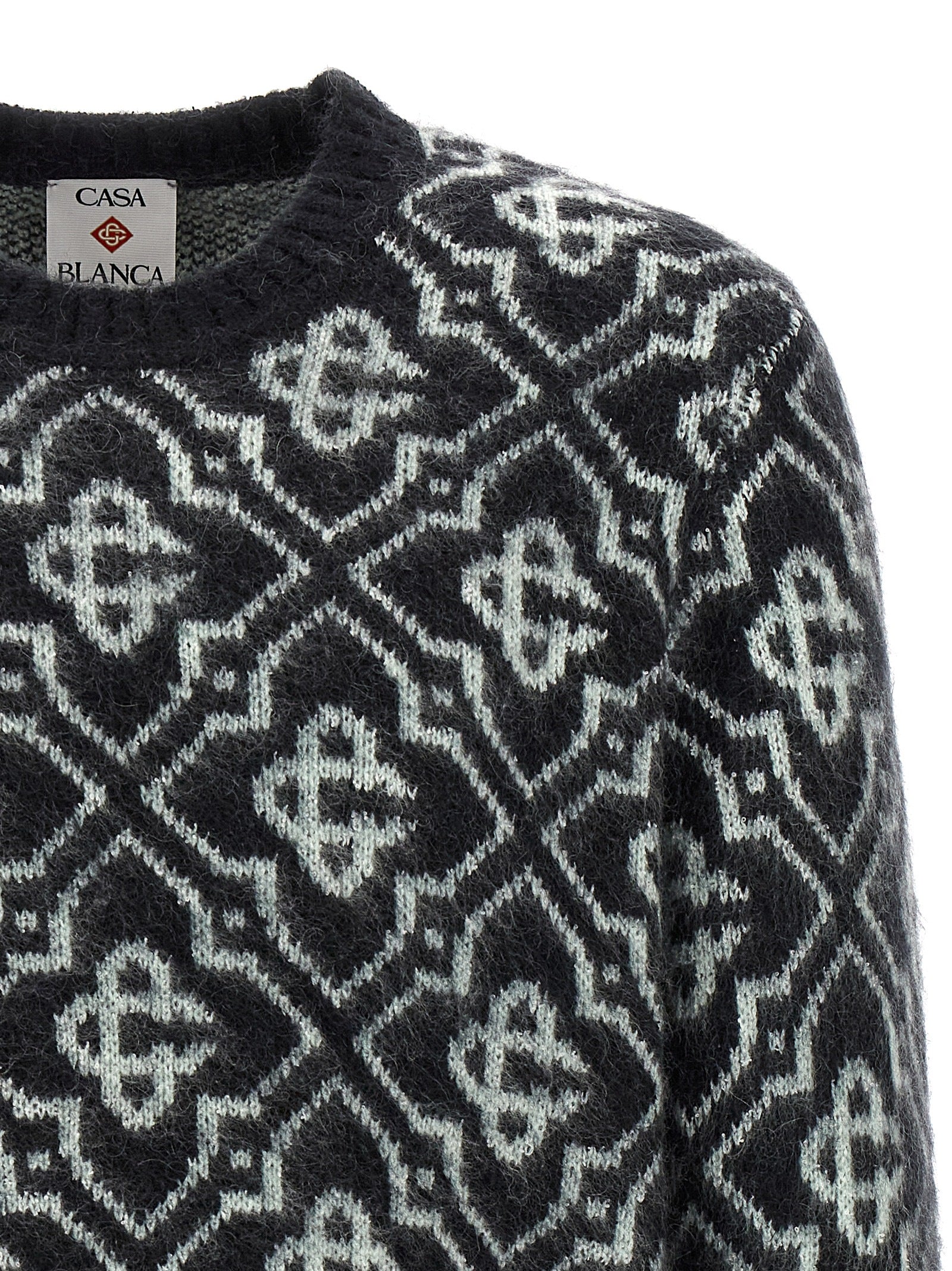 Mehrfarbige Strickjacke aus Nylon