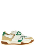 Mehrfarbige Leder-Sneaker im Athletic-Stil