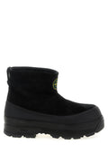Schwarze Gummistiefeletten Stone Island