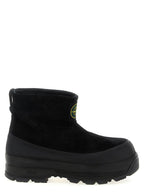 Schwarze Gummistiefeletten Stone Island