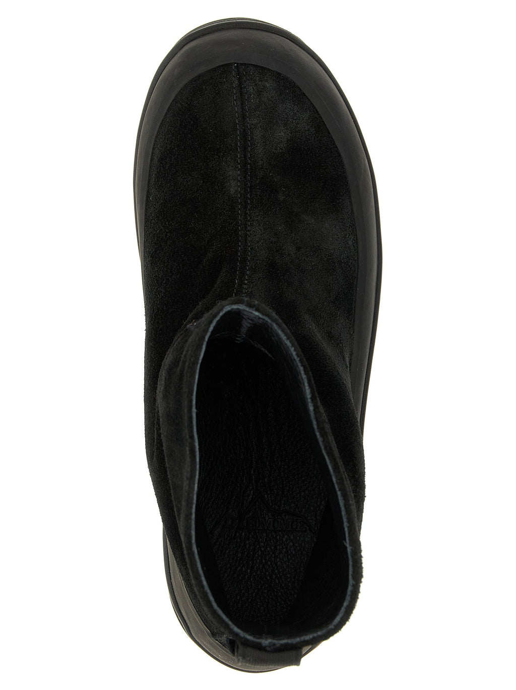 Schwarze Gummistiefeletten Stone Island