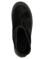 Schwarze Gummistiefeletten Stone Island