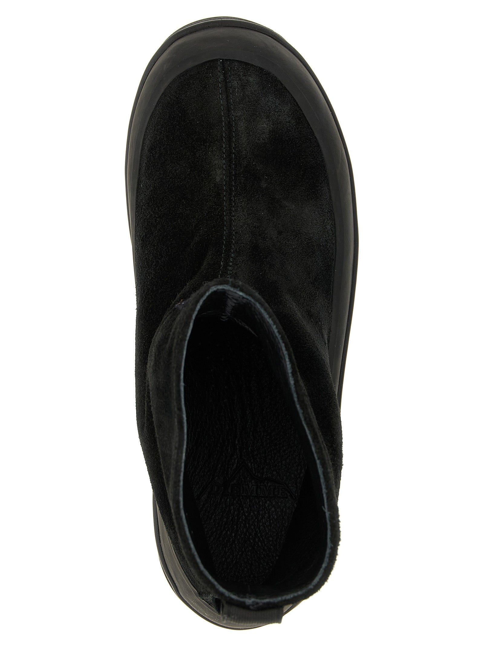 Schwarze Gummistiefeletten Stone Island