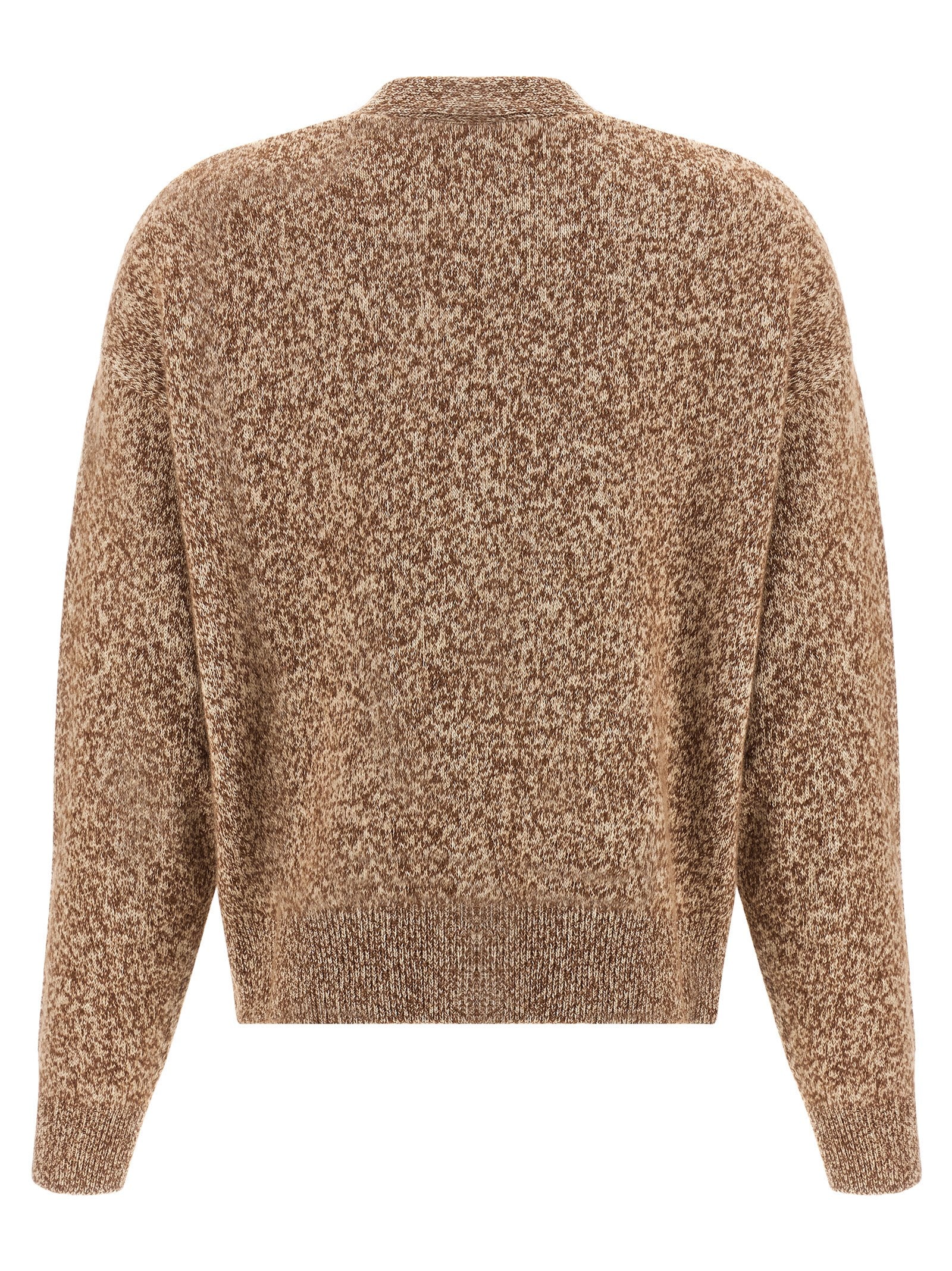 Beige Virgin Wool Cardigan