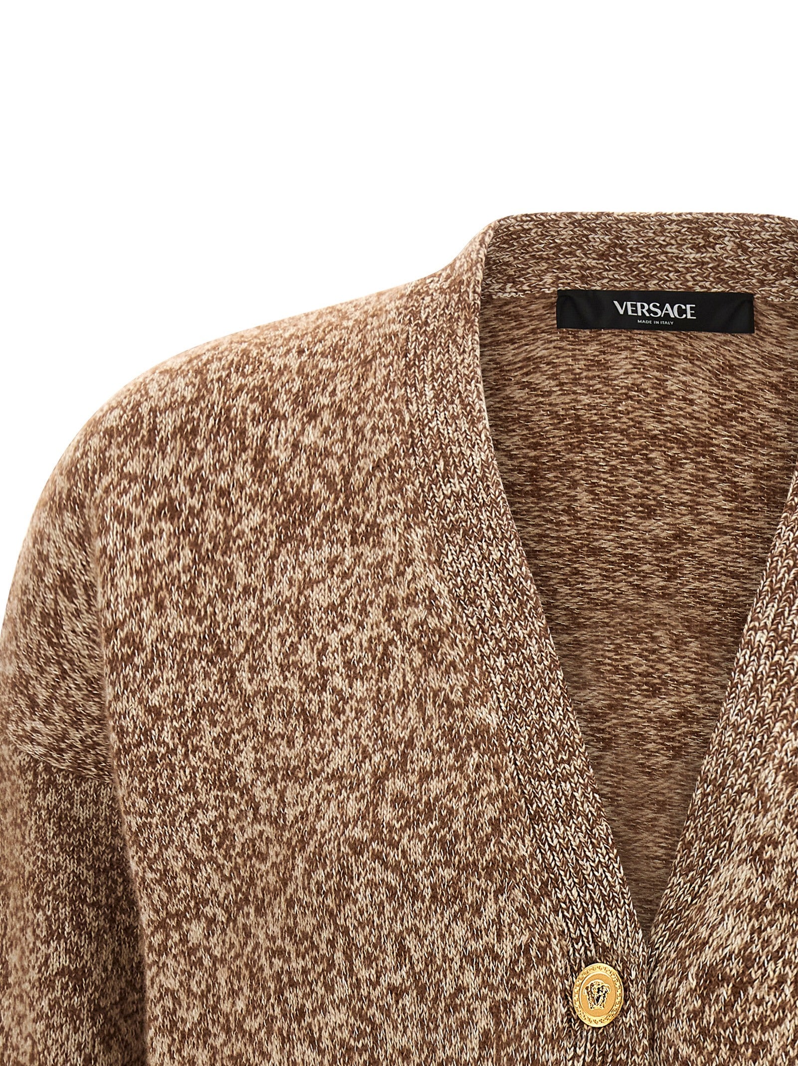 Beige Virgin Wool Cardigan