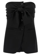 Schwarze Tanktops aus reiner Schurwolle