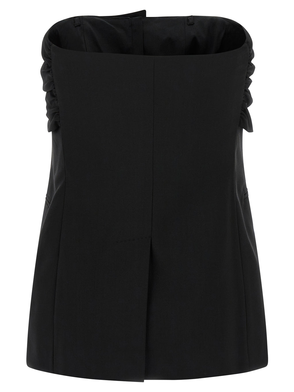 Schwarze Tanktops aus reiner Schurwolle