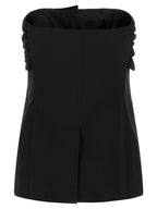 Schwarze Tanktops aus reiner Schurwolle