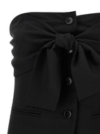 Schwarze Tanktops aus reiner Schurwolle