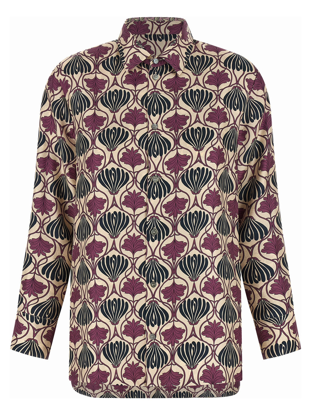 Mehrfarbige Bluse aus Seide