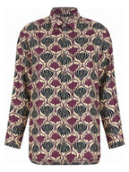Mehrfarbige Bluse aus Seide