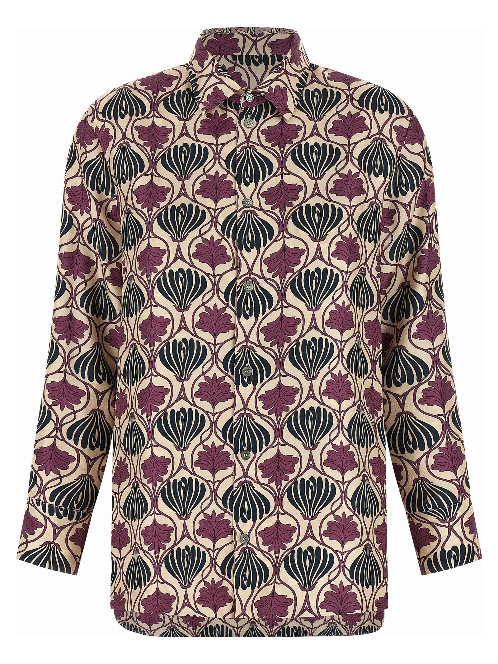 Mehrfarbige Bluse aus Seide
