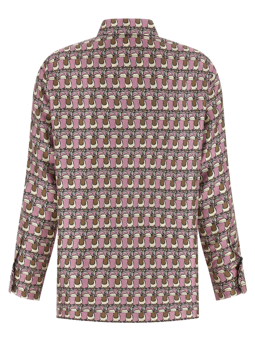 Mehrfarbige Bluse aus Seide