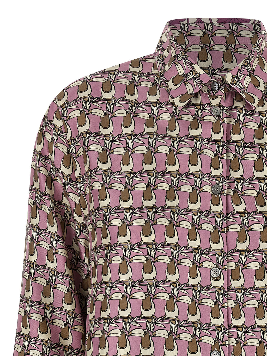 Mehrfarbige Bluse aus Seide