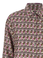 Mehrfarbige Bluse aus Seide