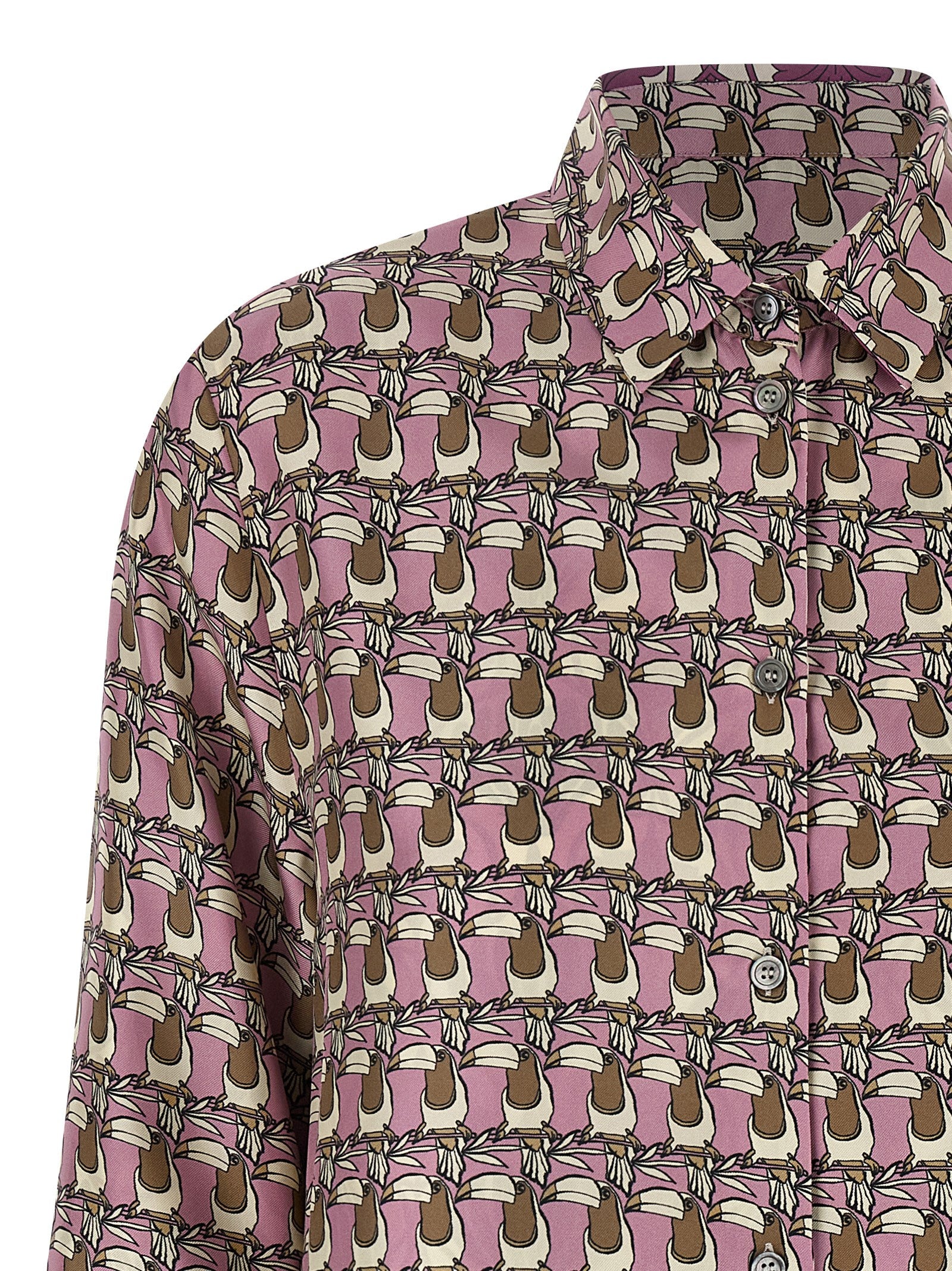 Mehrfarbige Bluse aus Seide