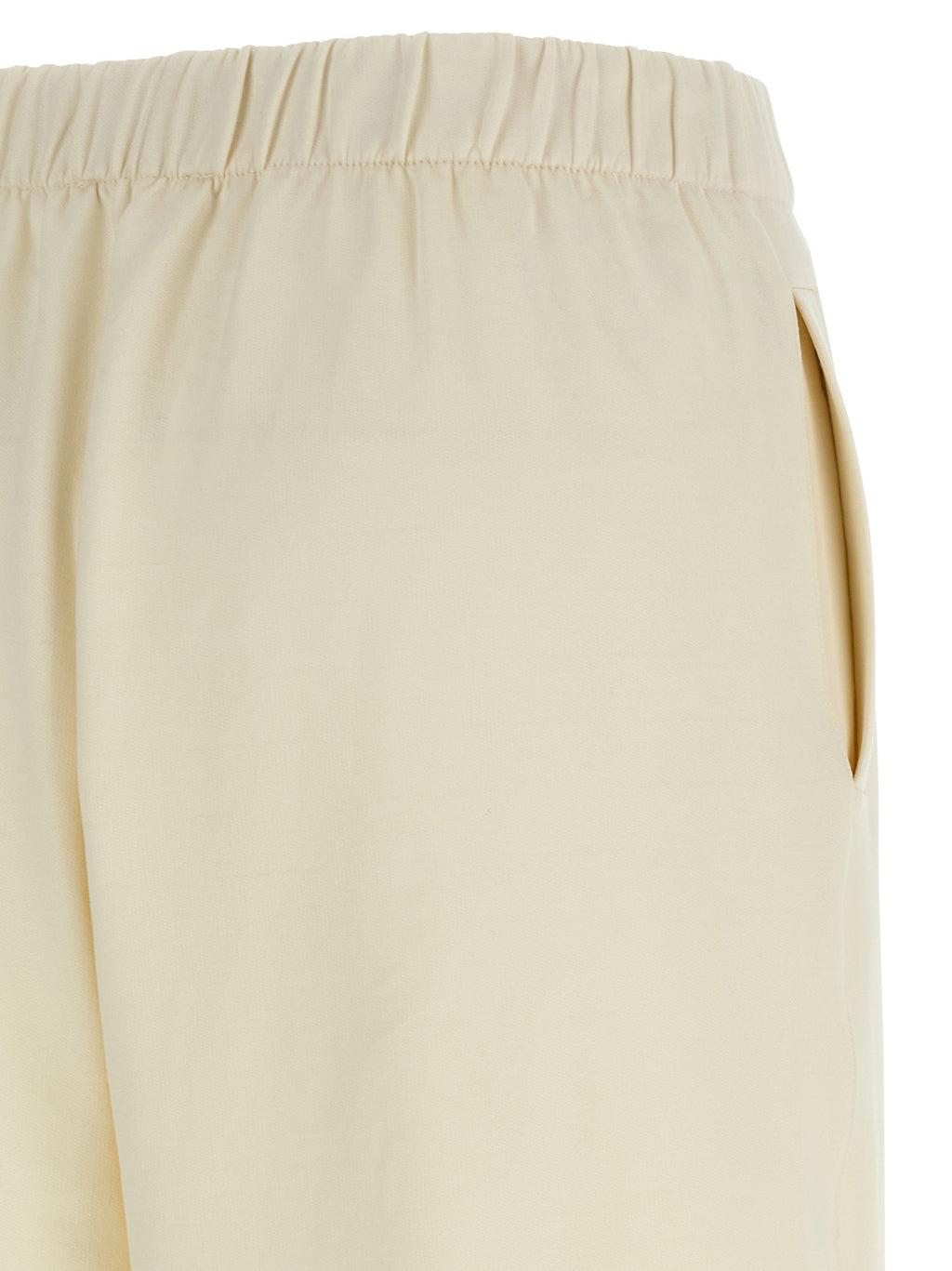 Weiße Seidenhose für den Alltag