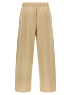 Braune Seidenhose Lässig