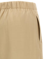 Braune Seidenhose Lässig